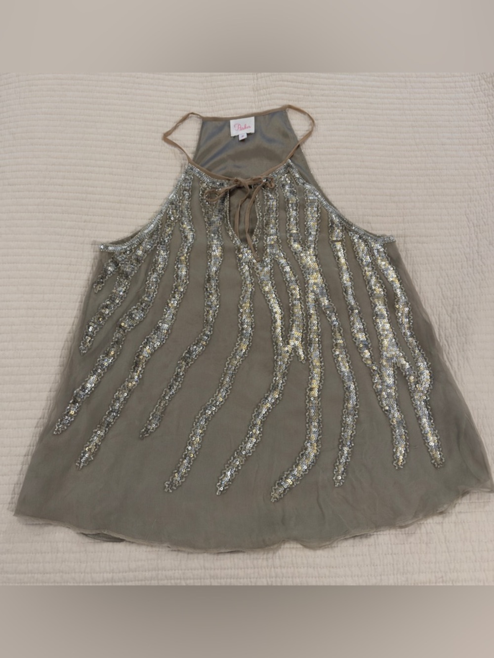 Parker Sequin Halter Camisole